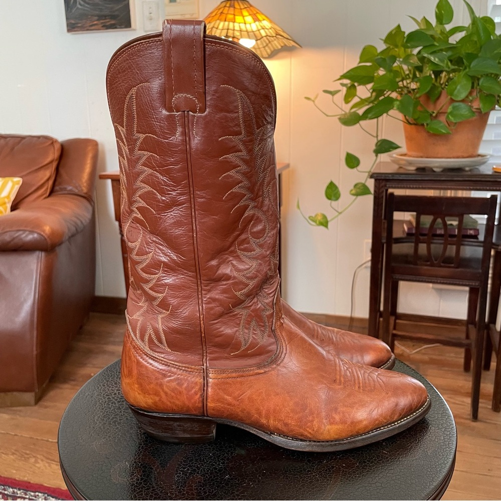 Nocona Boots Marbled Leather mens size 10D